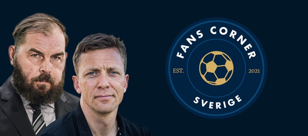 Bästa Kompisar bakom FC Sveriges logotyp och webb.